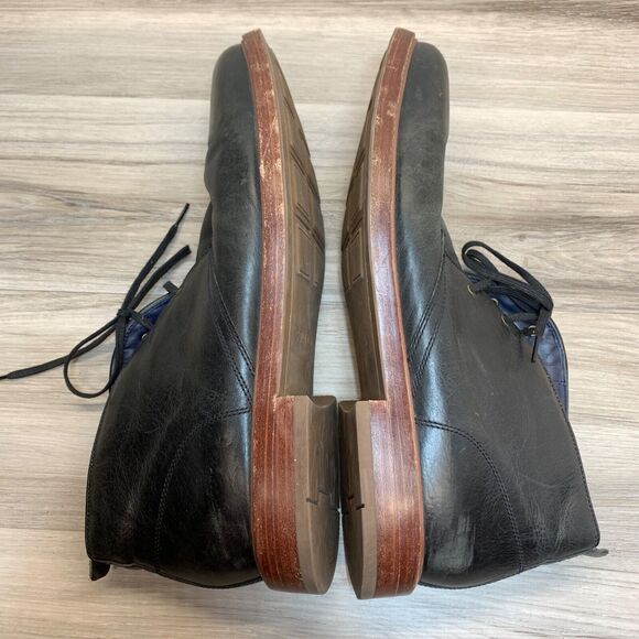 Men\'s Size 13M Cole Haan Tyler Grand Chukka Boots Woodbury Black Leather Lace-Up main image 9
